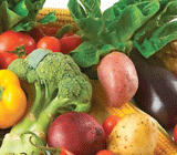 Colourful fruit & veg